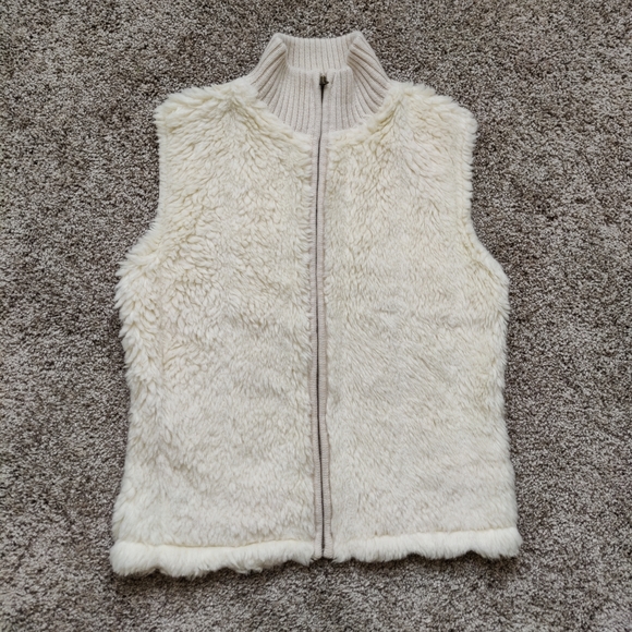 Vintage Roots Winter Edition Faux Fur Knit Vest Large - Picture 2 of 12